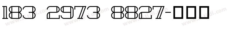 183 2973 8827字体转换